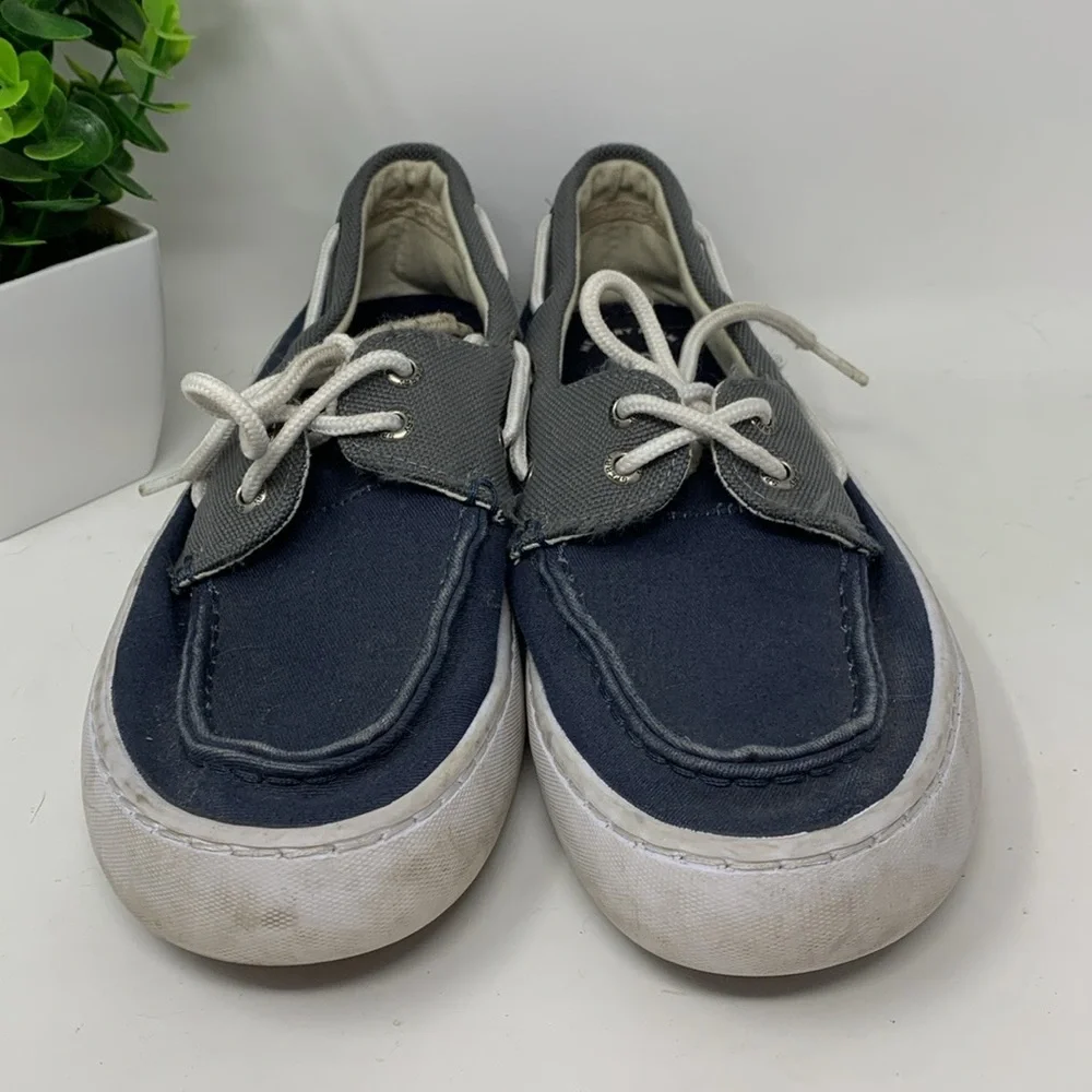 Sperry Men's Classic 2-Eye Canvas Boat Shoe with Comfort Memory Foam size 8